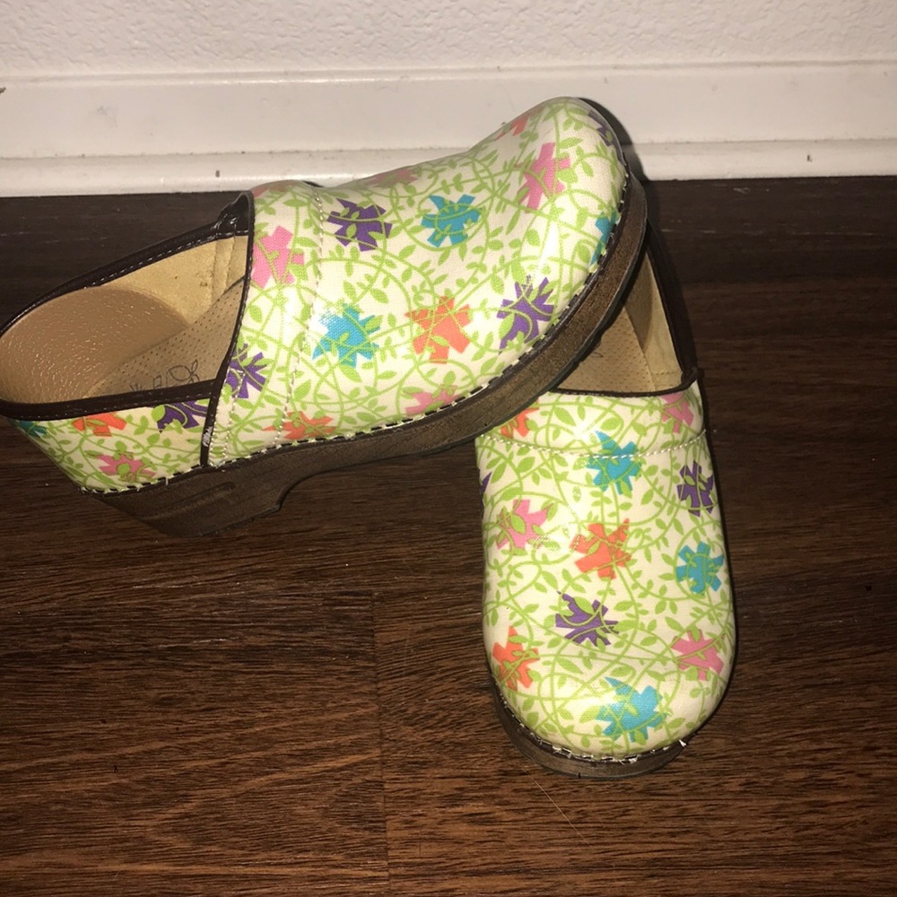 Multicolor Dansko Clogs